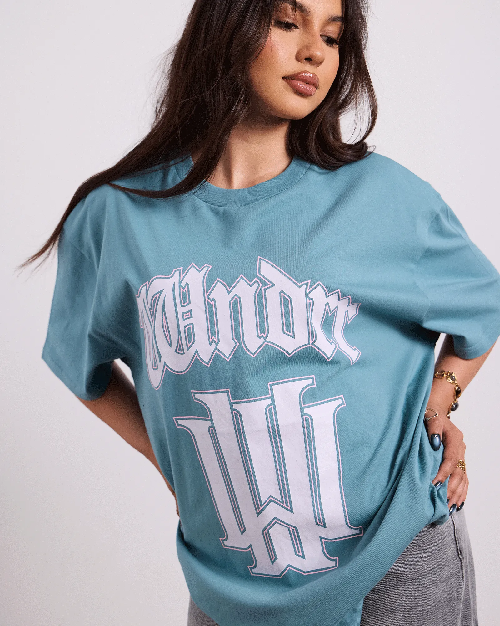 ARCHETYPE BOX FIT TEE - DUSK BLUE sold by WNDRR product image thumbnail 5