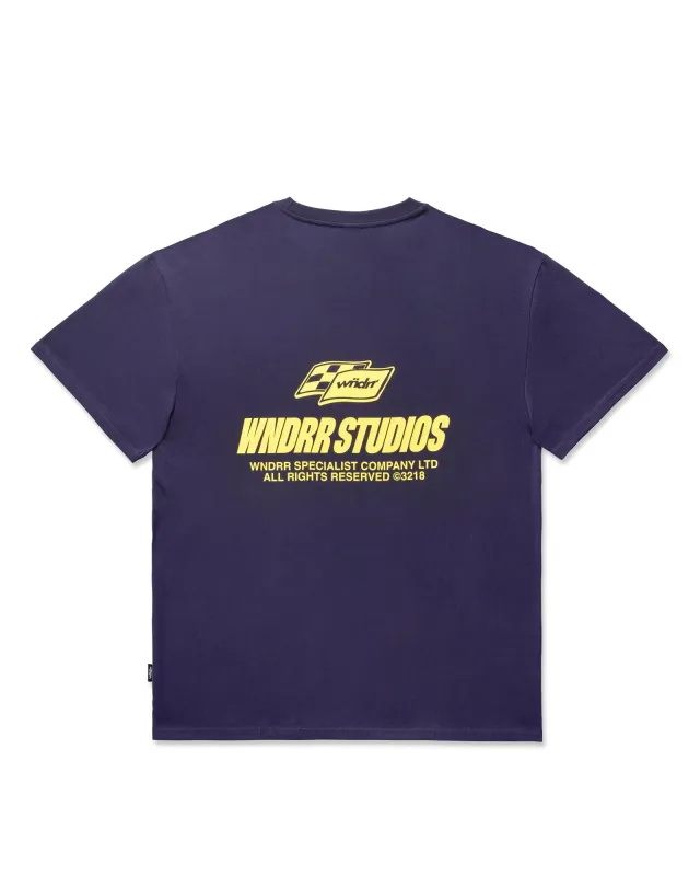 APEX BOX FIT TEE - NAVY sold by WNDRR