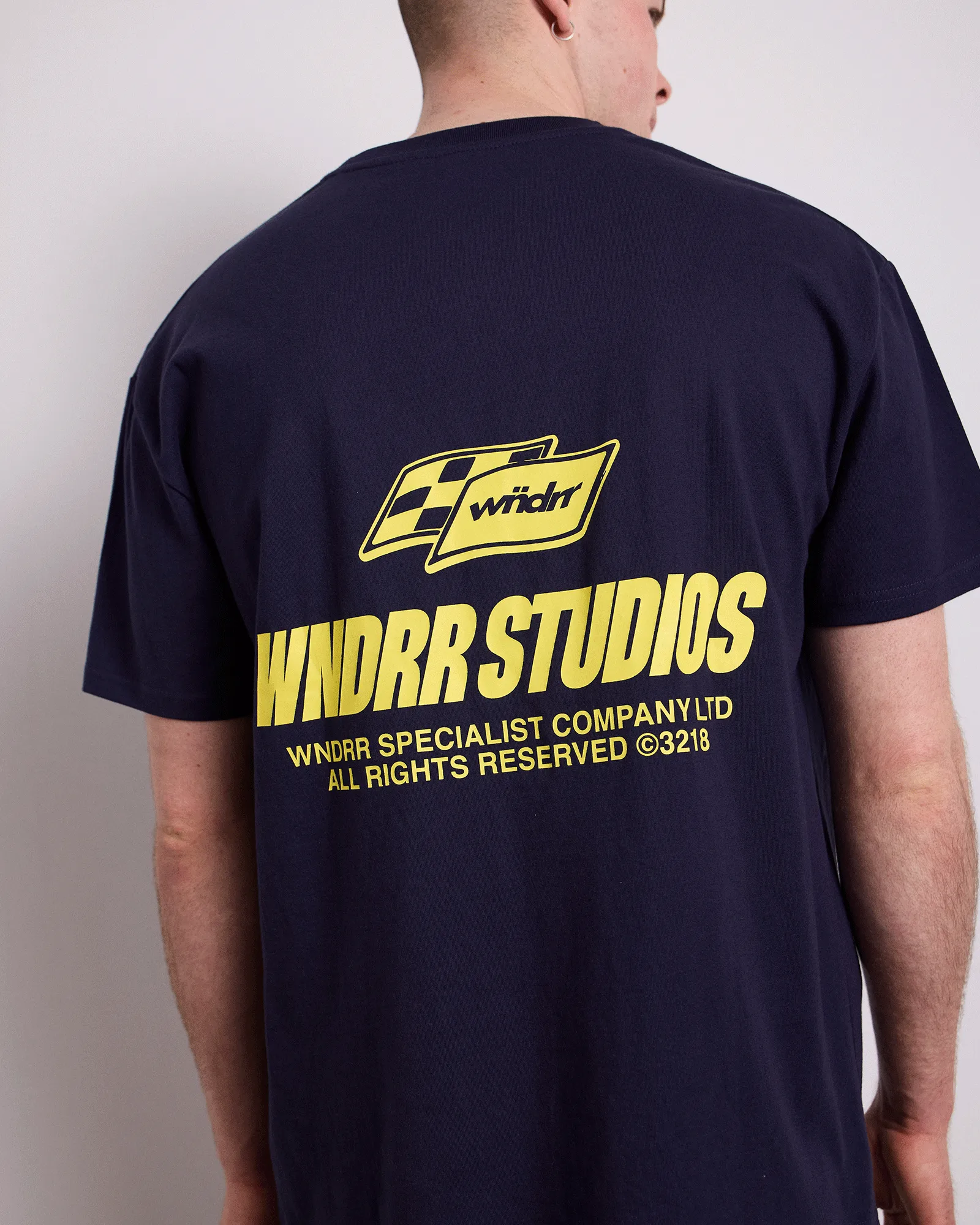 APEX BOX FIT TEE - NAVY sold by WNDRR product image thumbnail 2