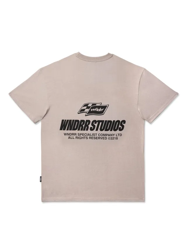 APEX BOX FIT TEE - MOON GREY sold by WNDRR