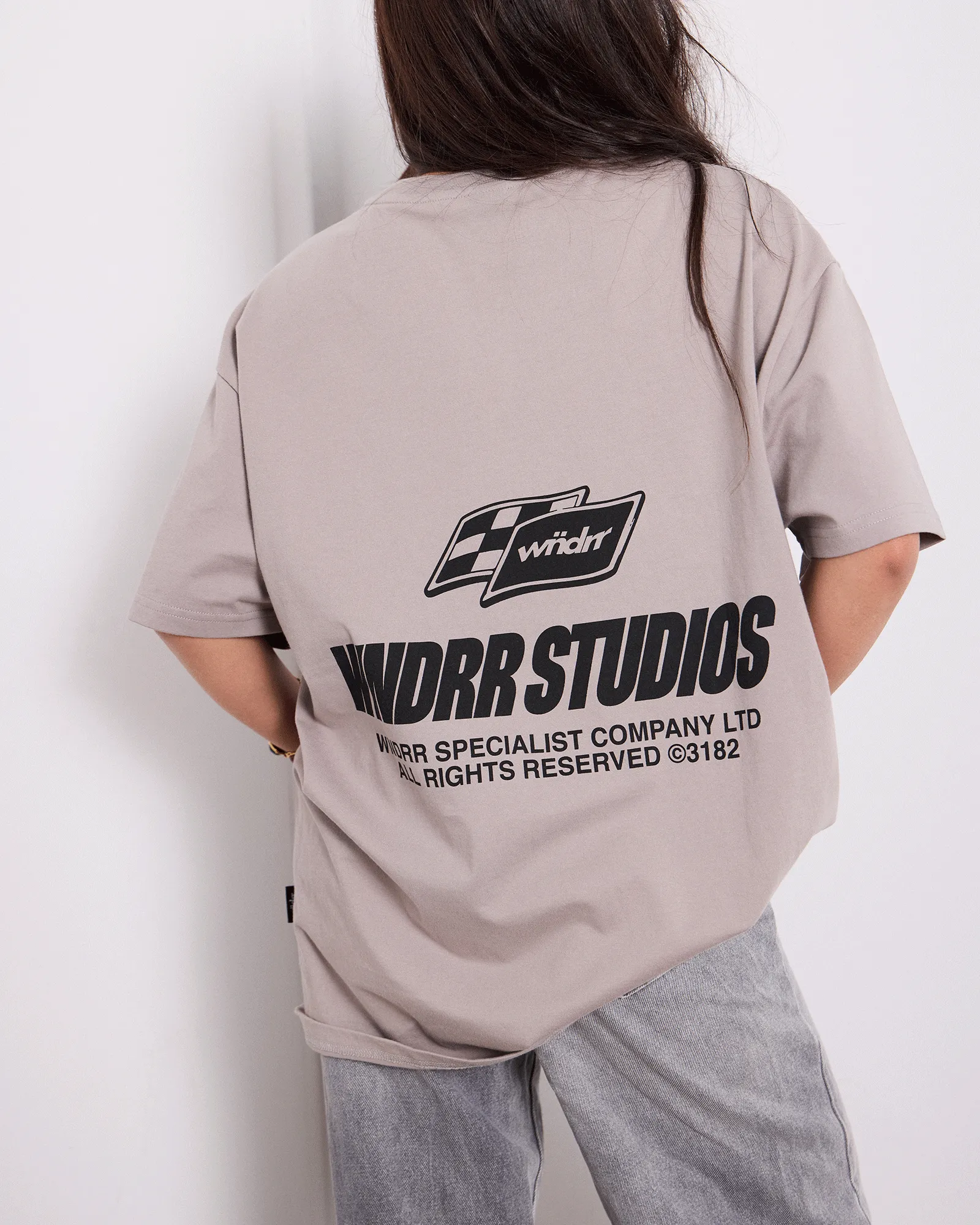 APEX BOX FIT TEE - MOON GREY sold by WNDRR product image thumbnail 5