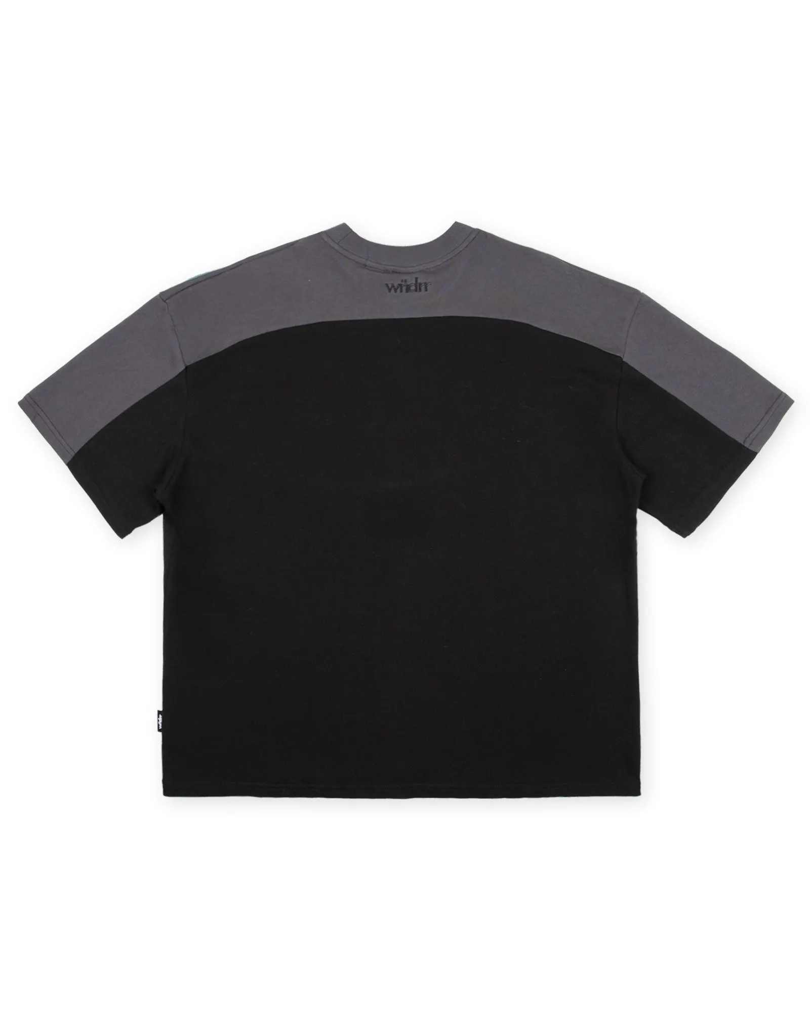 CREDIT PANEL HEAVY WEIGHT TEE - BLACK sold by WNDRR product image thumbnail 3