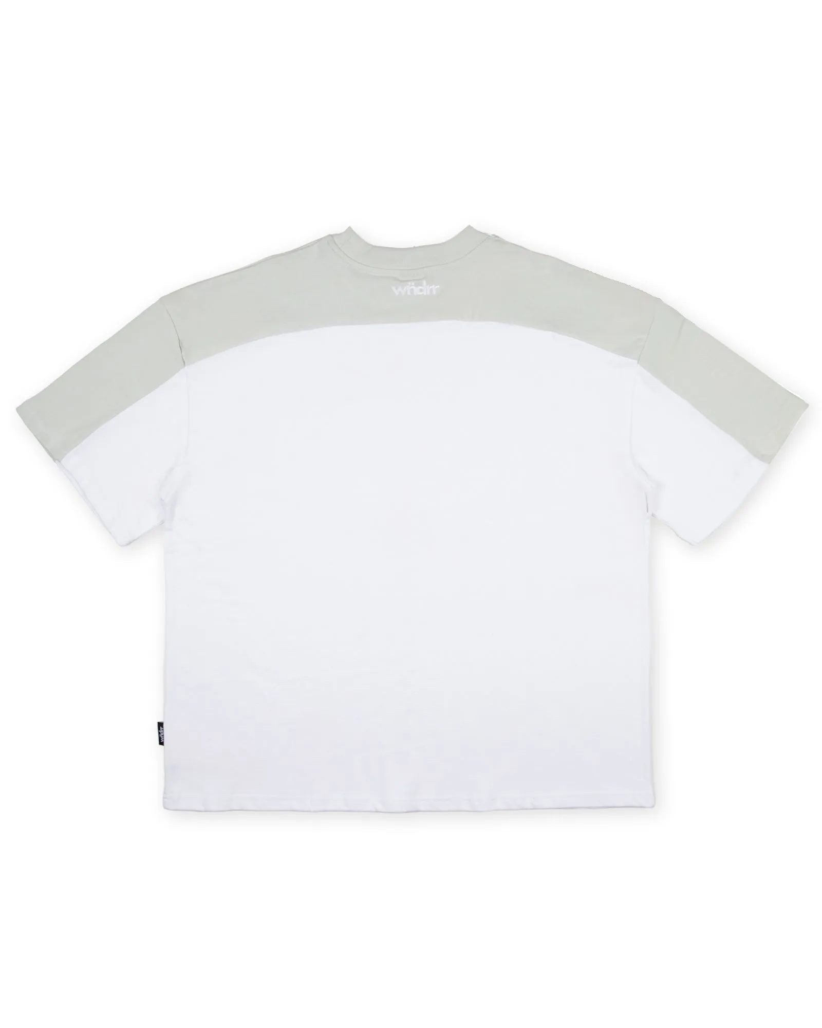 CREDIT PANEL HEAVY WEIGHT TEE - WHITE sold by WNDRR product image thumbnail 3