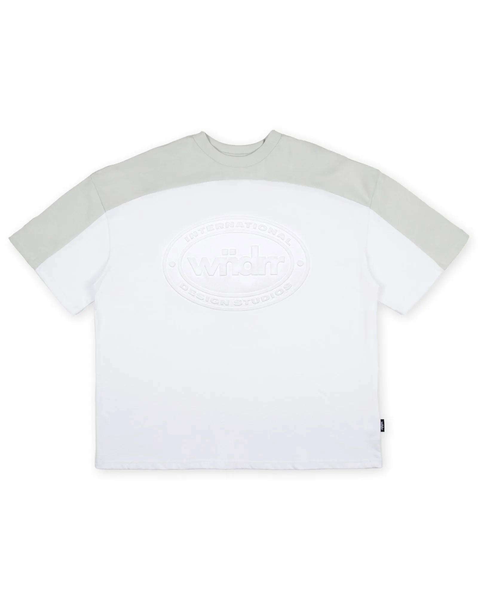 CREDIT PANEL HEAVY WEIGHT TEE - WHITE sold by WNDRR