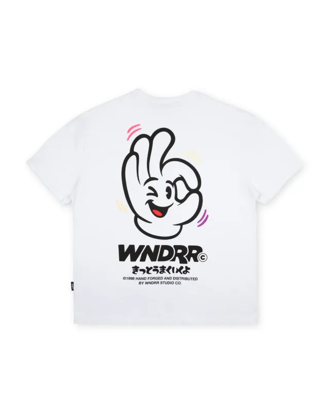 I'M SURE BOX FIT TEE - WHITE made by WNDRR