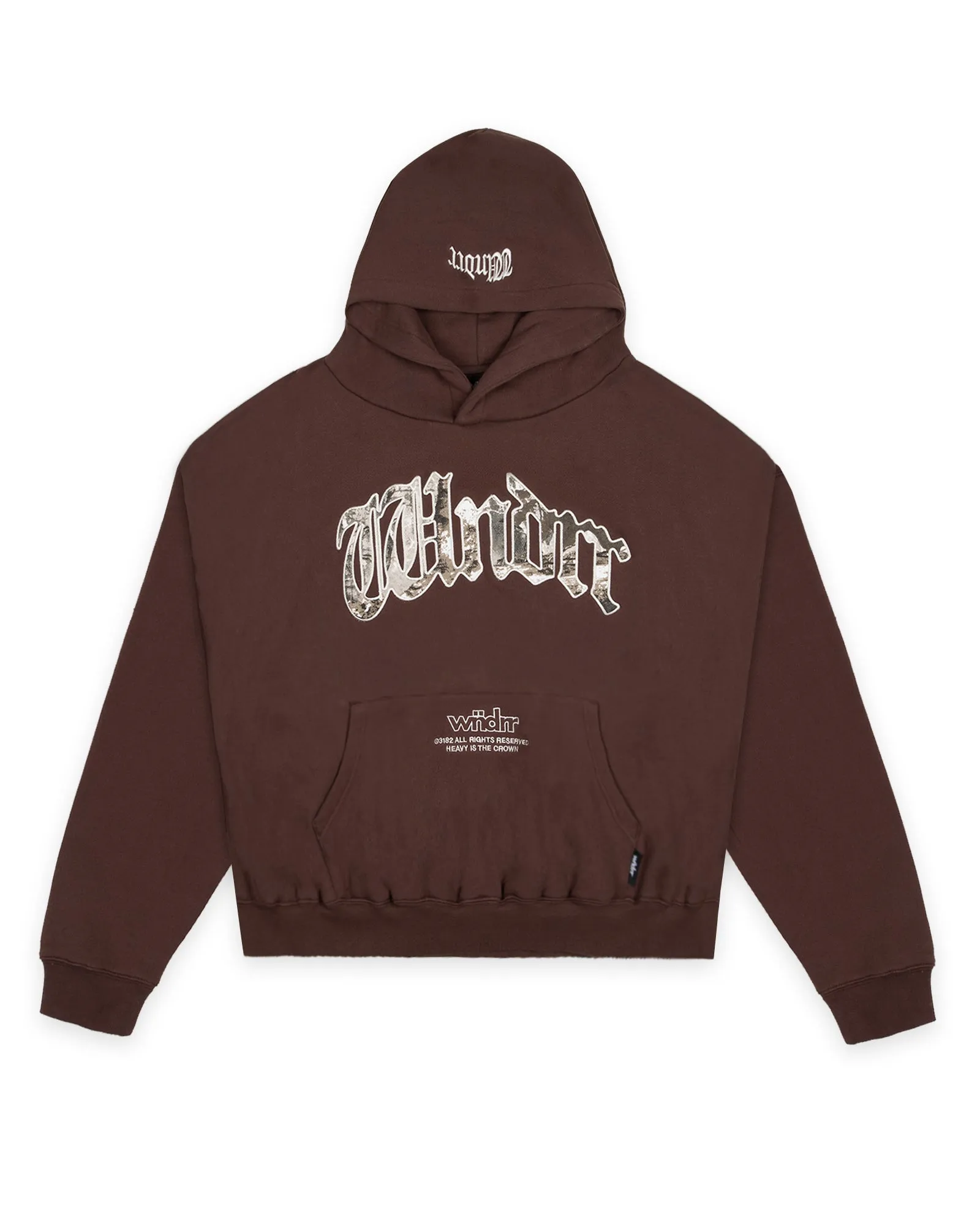 ROGUE BOX FIT HOOD SWEAT - BROWN sold by WNDRR