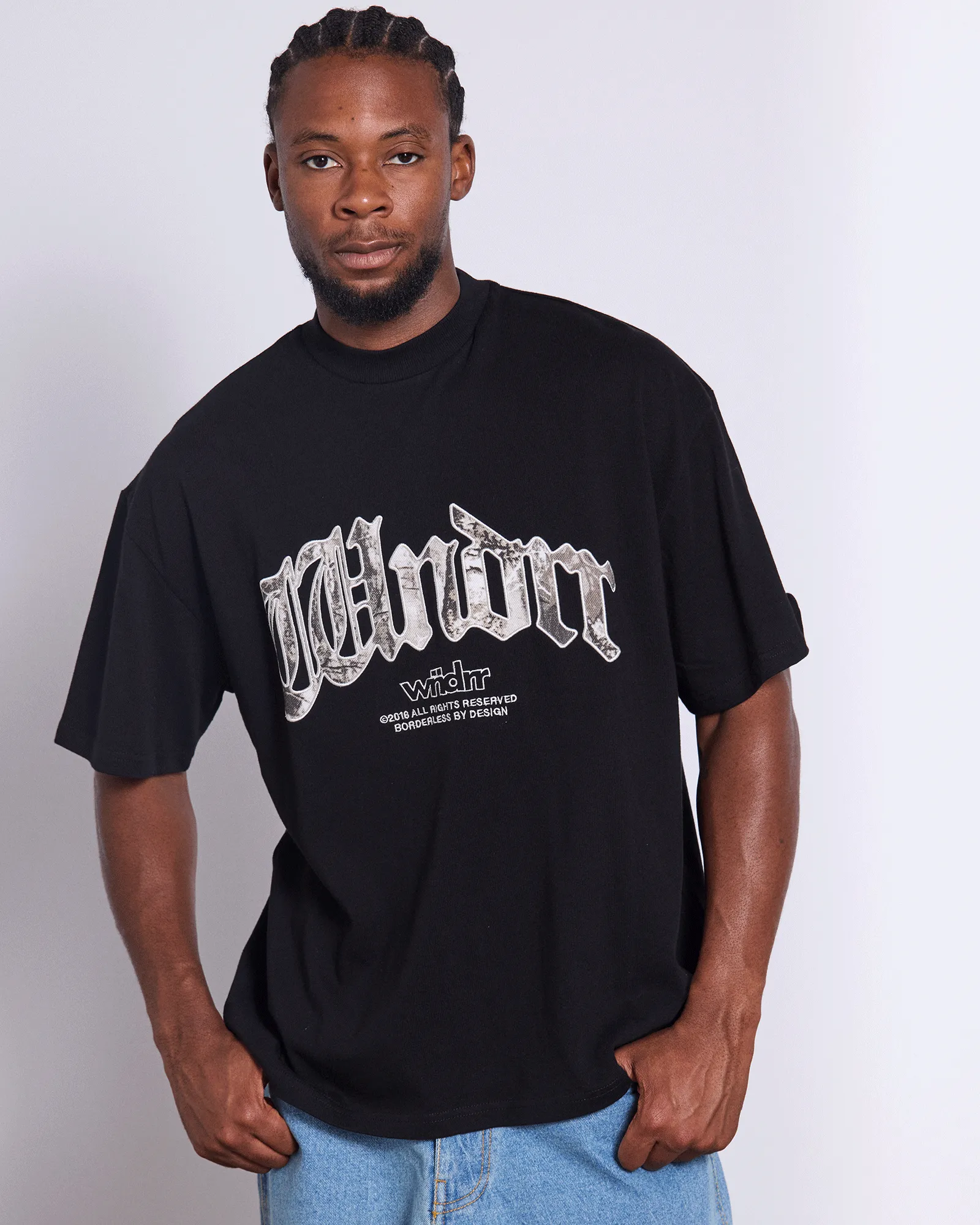 ROGUE HEAVY WEIGHT TEE - BLACK sold by WNDRR product image thumbnail 2