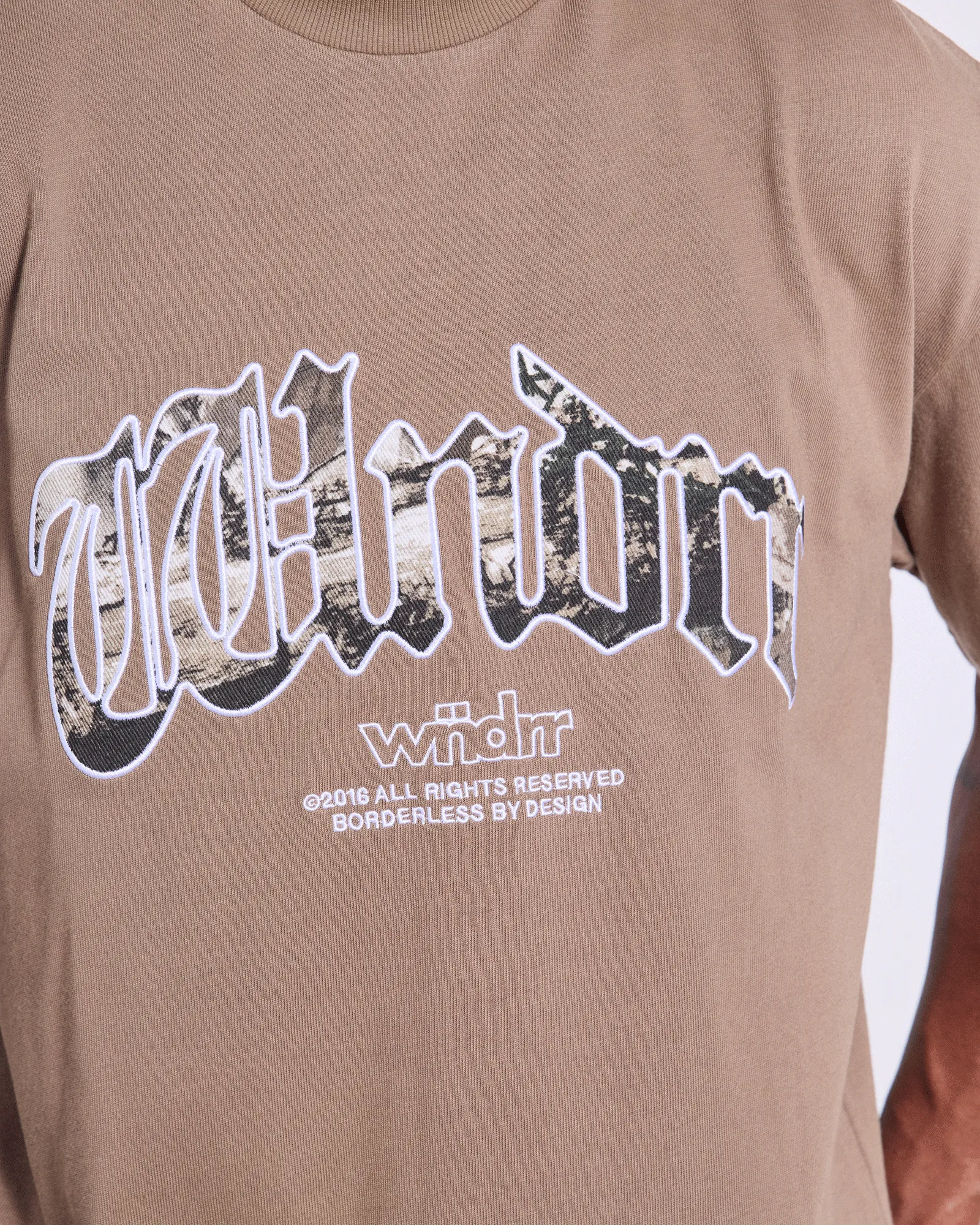 ROGUE HEAVY WEIGHT TEE - TAUPE sold by WNDRR product image thumbnail 4