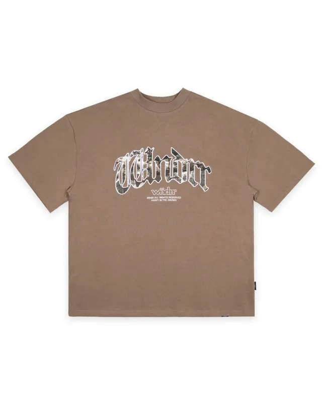 ROGUE HEAVY WEIGHT TEE - TAUPE made by WNDRR