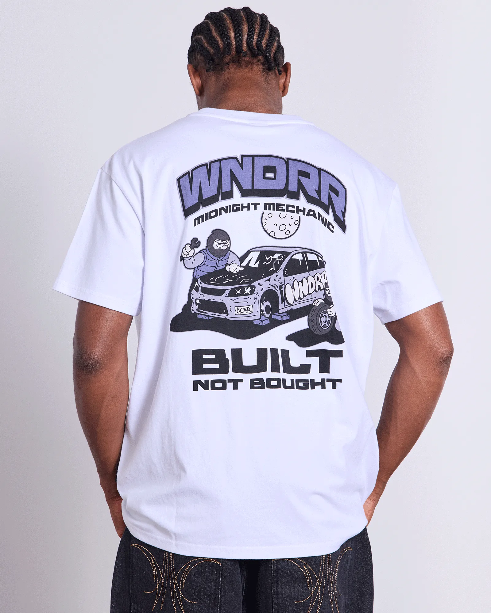 BUILT BOX FIT TEE - WHITE sold by WNDRR product image thumbnail 2