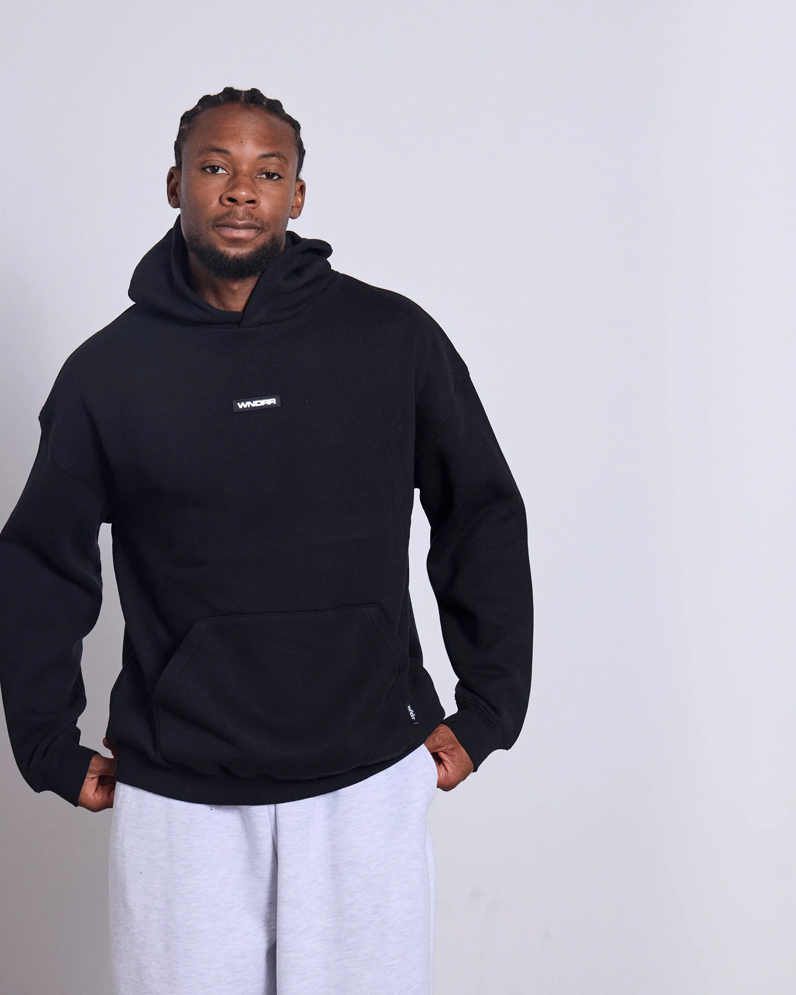 CONTEXT HOOD SWEAT - BLACK sold by WNDRR product image thumbnail 4