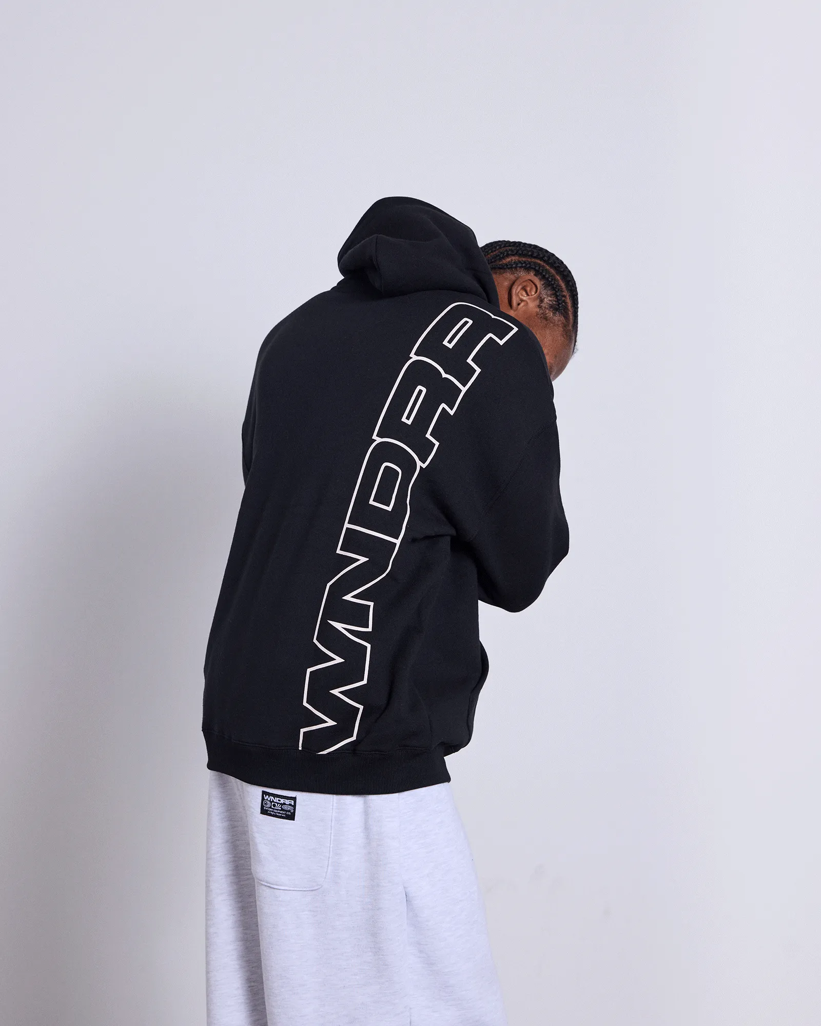 CONTEXT HOOD SWEAT - BLACK sold by WNDRR product image thumbnail 2