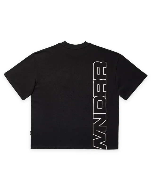 CONTEXT HEAVY WEIGHT TEE - BLACK made by WNDRR
