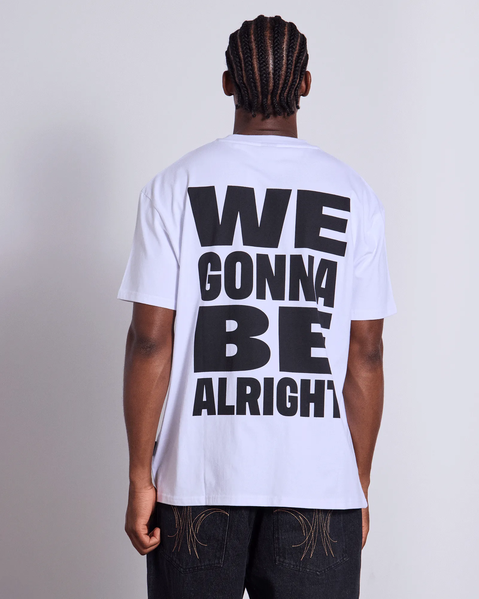 MANTRA BOX FIT TEE - WHITE sold by WNDRR product image thumbnail 2