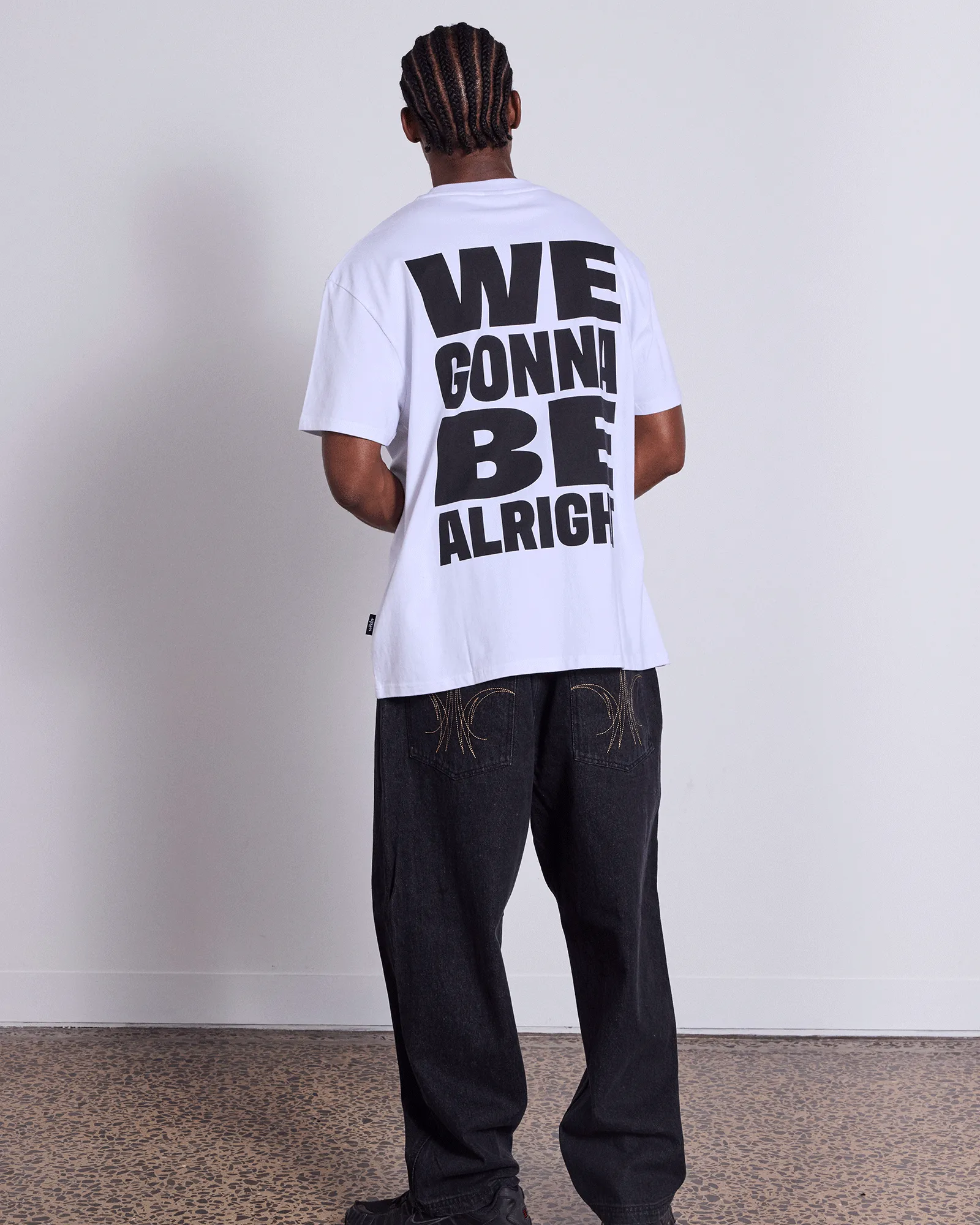 MANTRA BOX FIT TEE - WHITE sold by WNDRR product image thumbnail 5