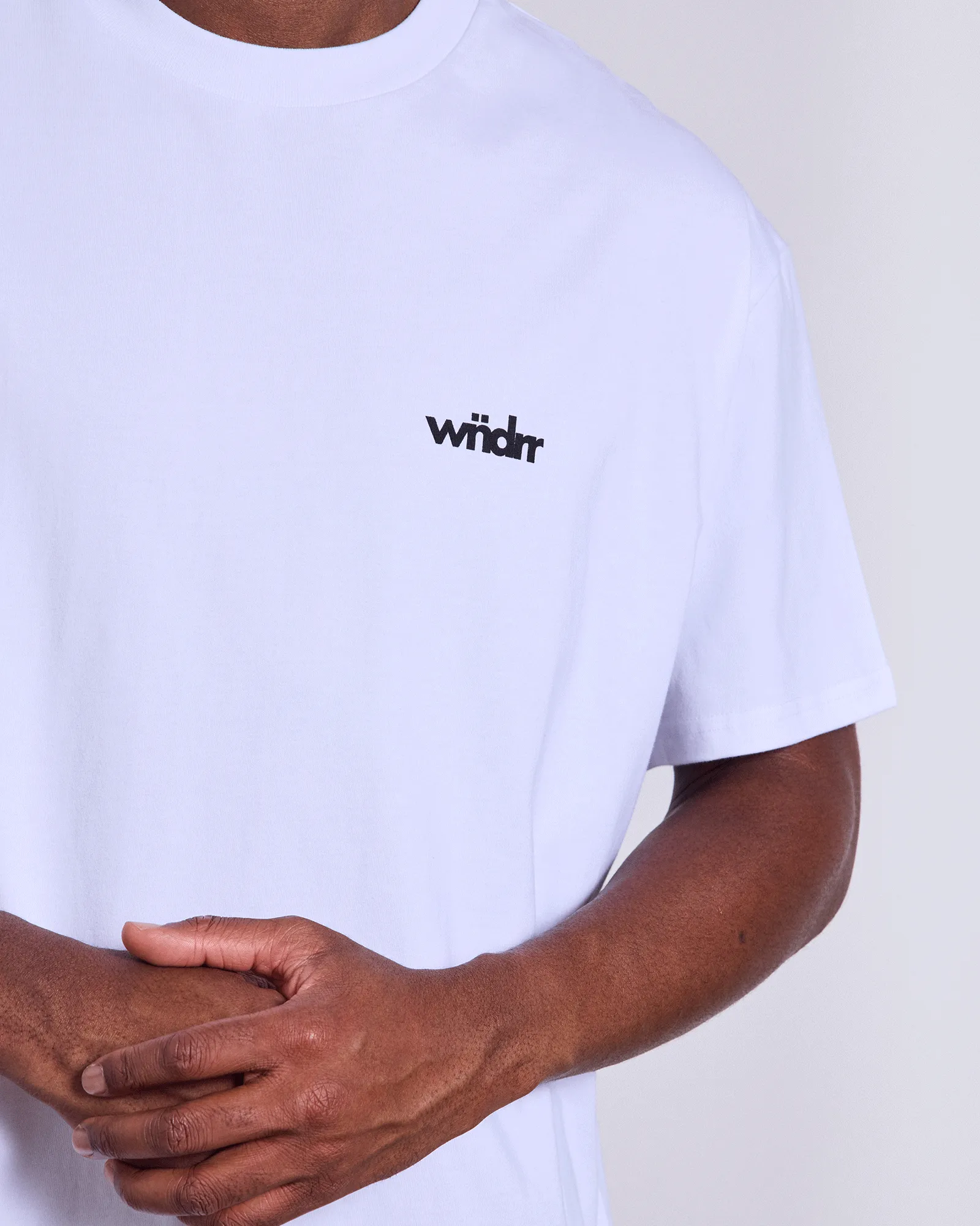MANTRA BOX FIT TEE - WHITE sold by WNDRR product image thumbnail 4