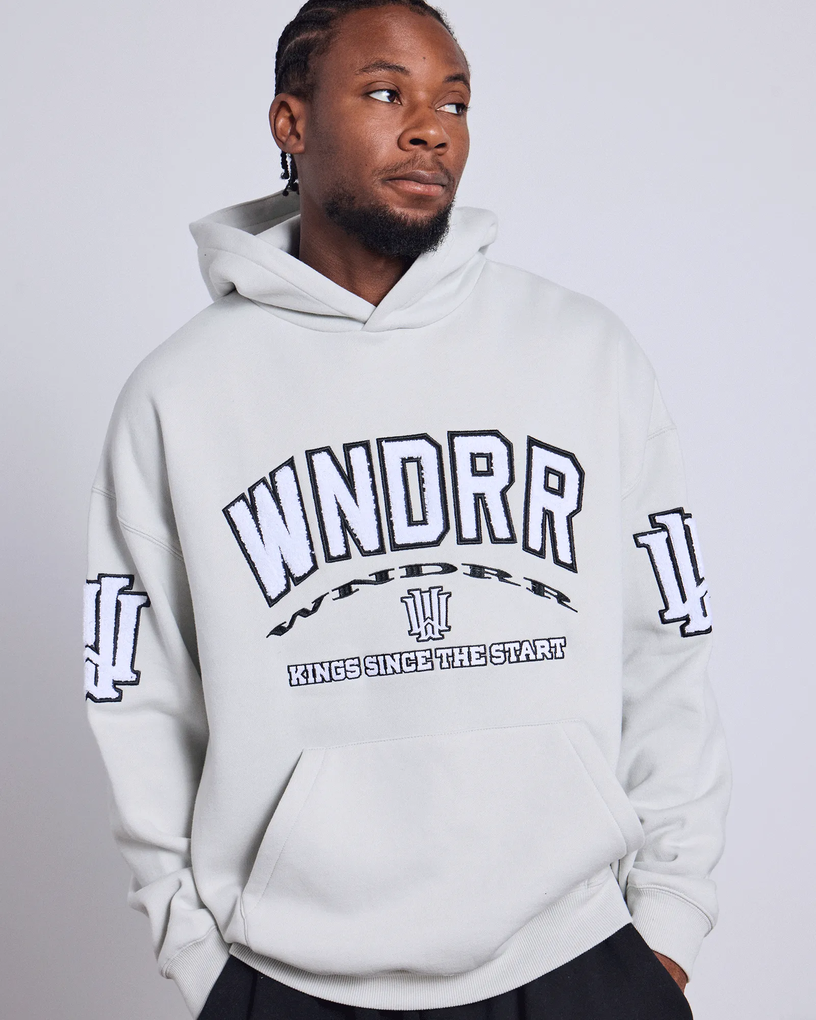 INSTITUTE HOOD SWEAT - OYSTER sold by WNDRR product image thumbnail 2