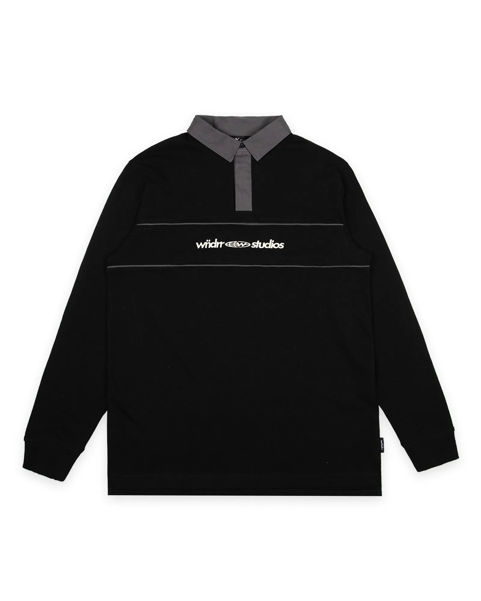 GLOBE RUGBY POLO - BLACK sold by WNDRR