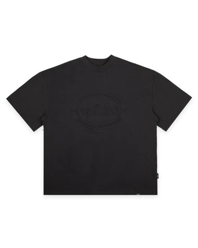 TOKEN HEAVY WEIGHT TEE - FADED BLACK made by WNDRR