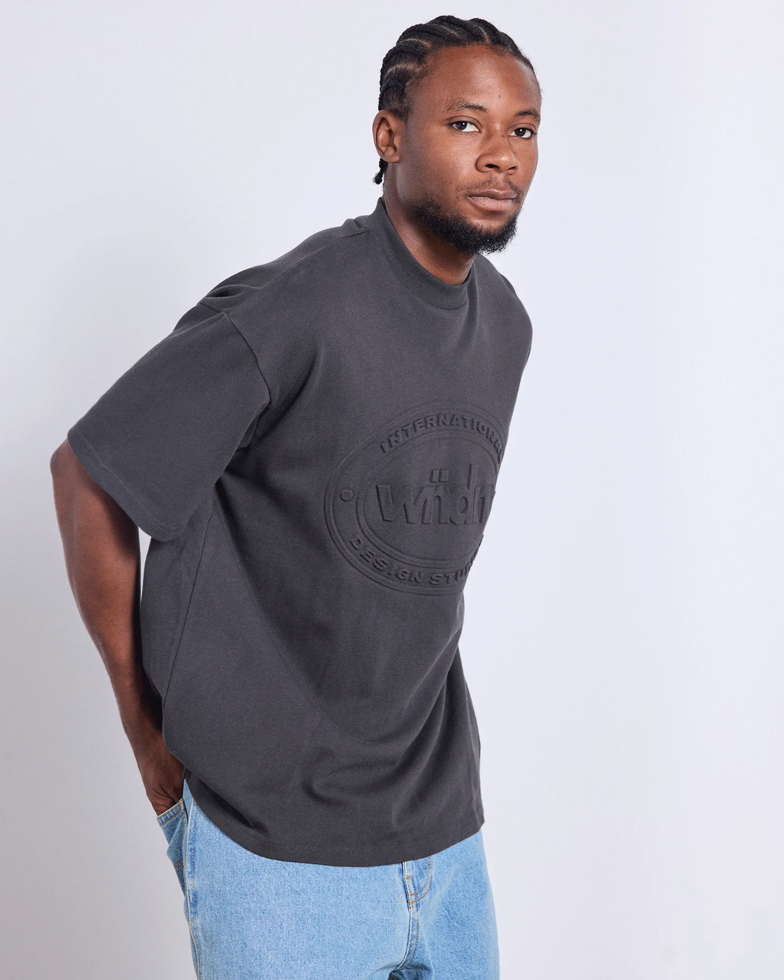 TOKEN HEAVY WEIGHT TEE - FADED BLACK sold by WNDRR product image thumbnail 4