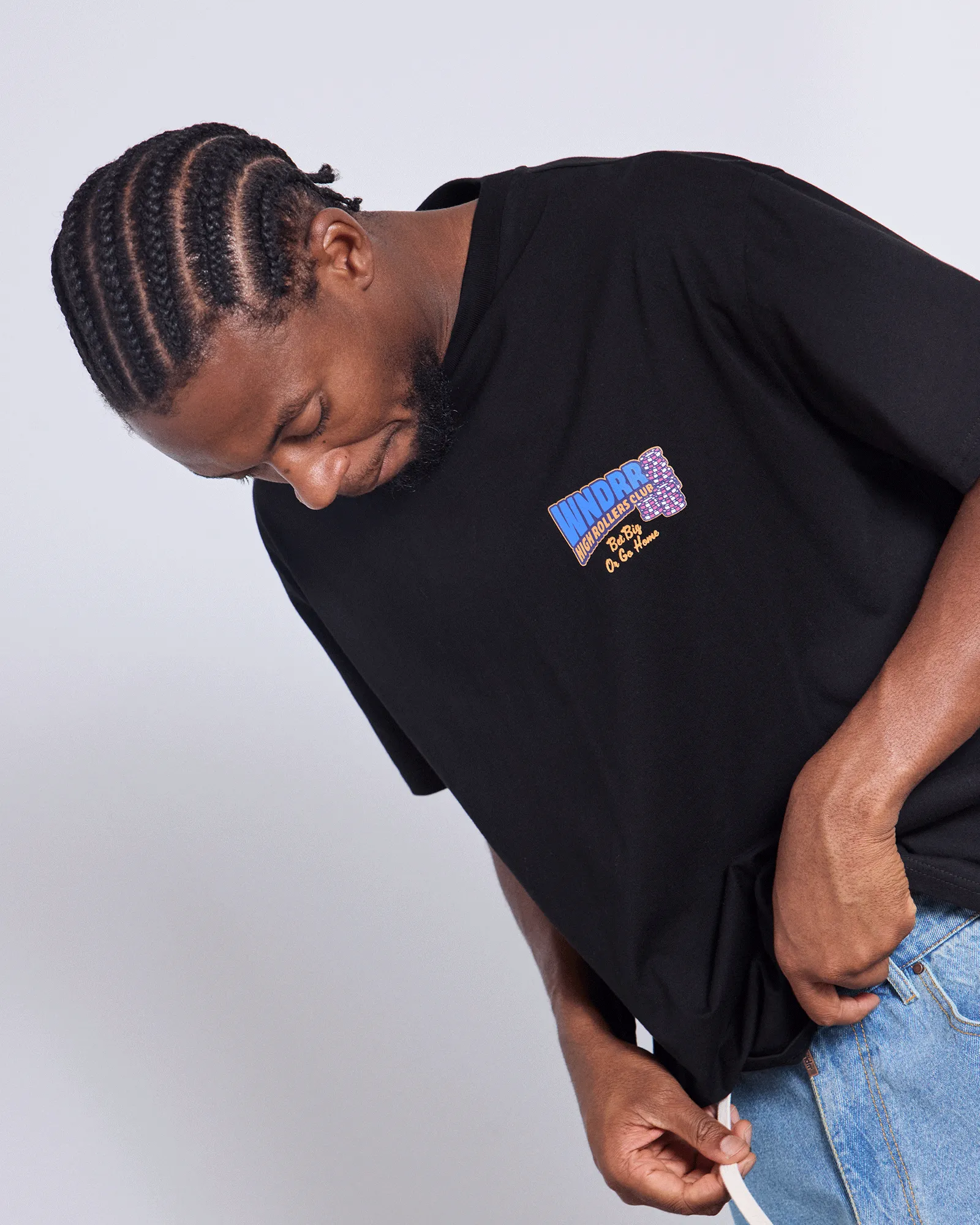 BET BIG BOX FIT TEE - BLACK sold by WNDRR product image thumbnail 4