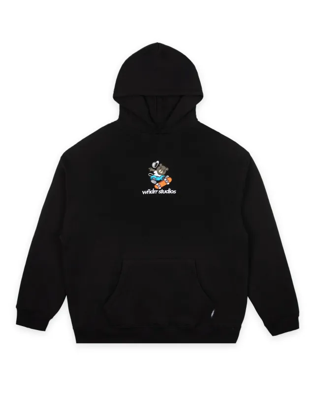 SK8 HOOD SWEAT - BLACK made by WNDRR