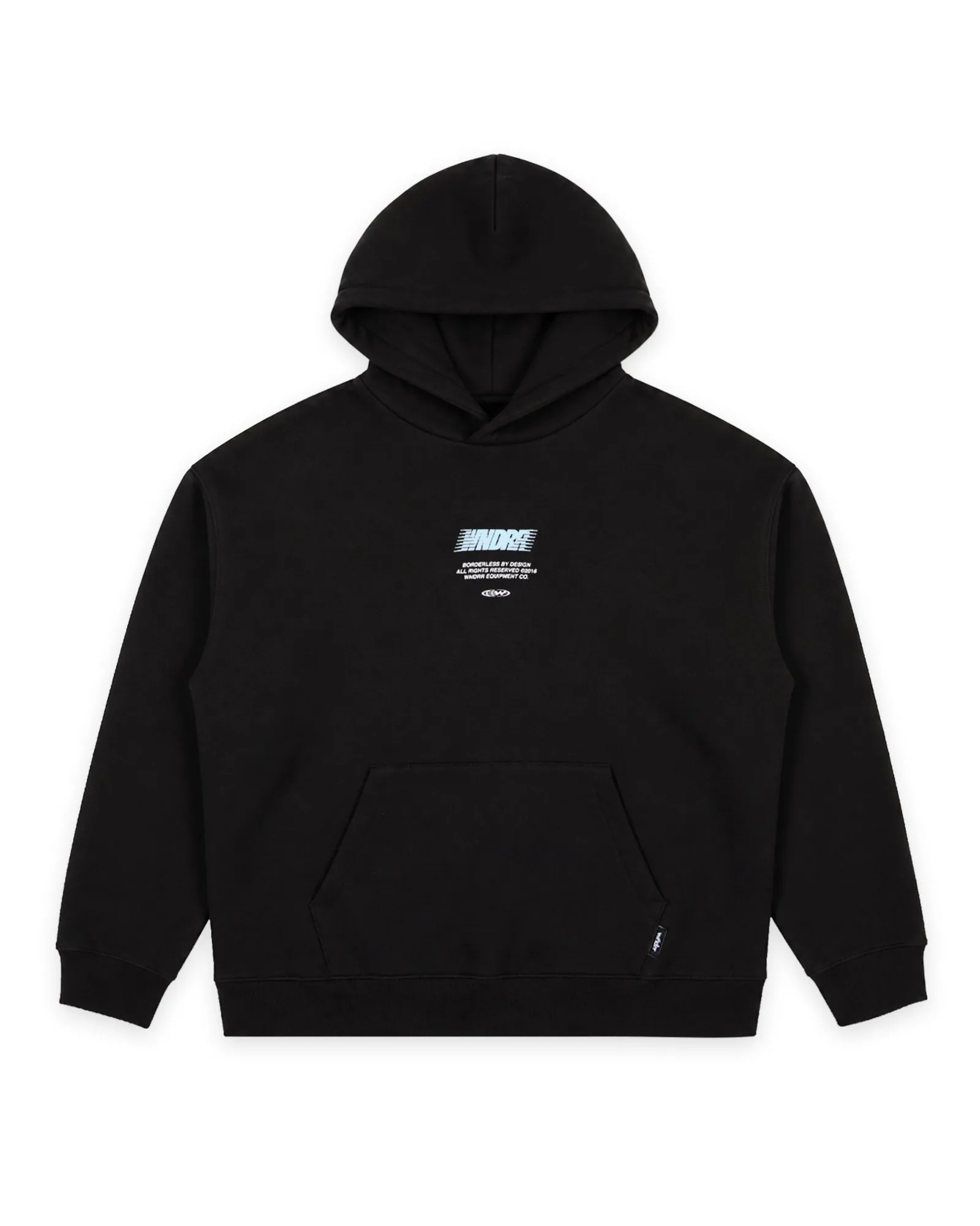 BORDERLESS HOOD SWEAT - BLACK sold by WNDRR product image thumbnail 3