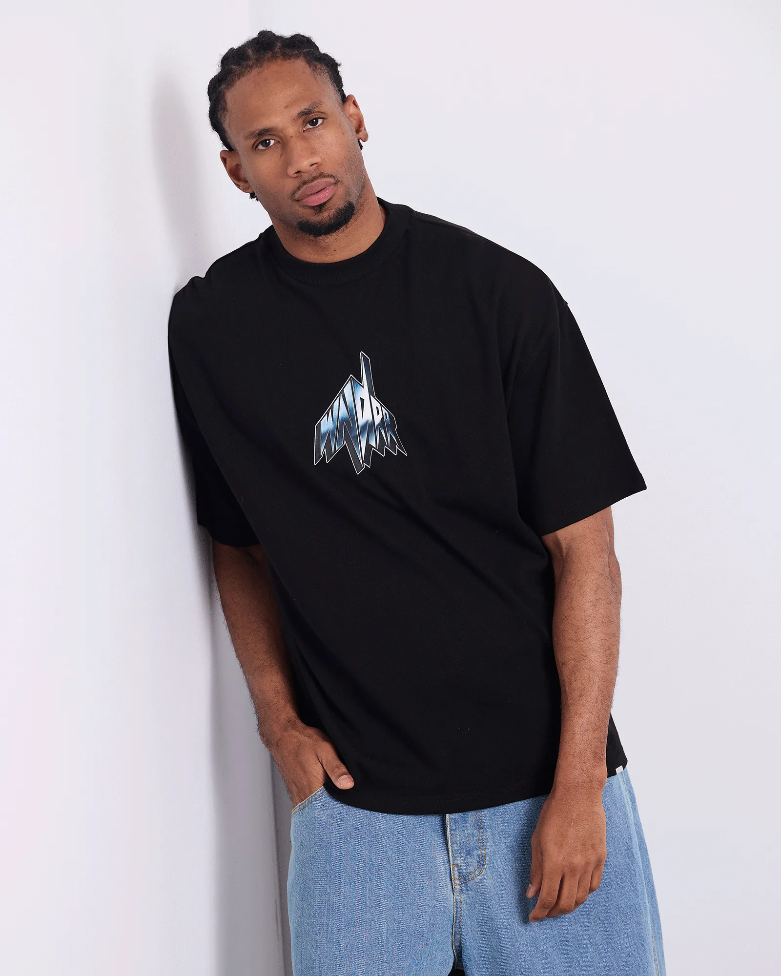 PHANTOM HEAVY WEIGHT TEE - BLACK sold by WNDRR product image thumbnail 4