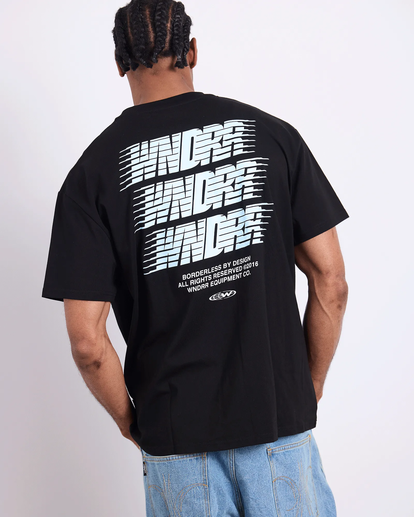 BORDERLESS BOX FIT TEE - BLACK sold by WNDRR product image thumbnail 2