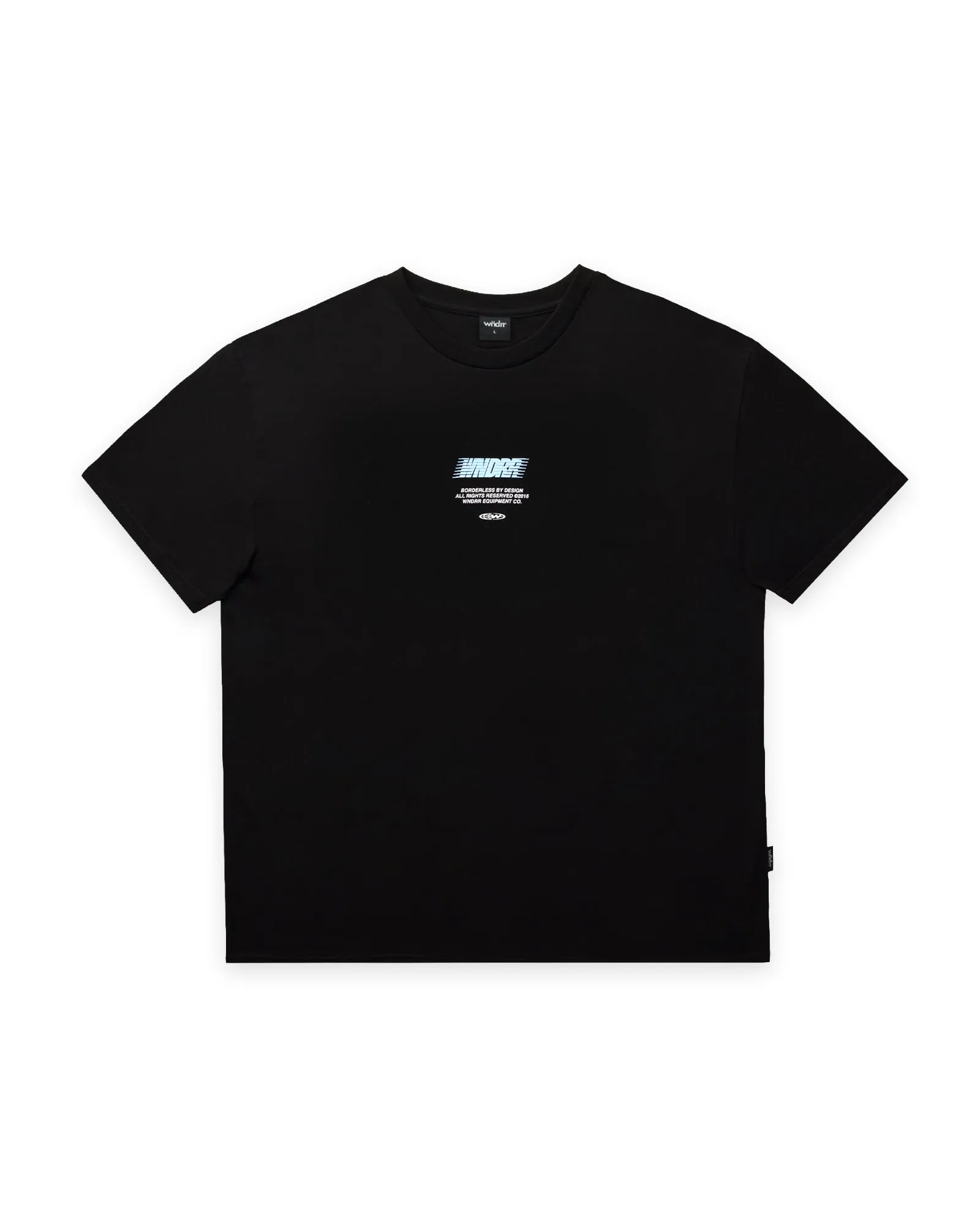BORDERLESS BOX FIT TEE - BLACK sold by WNDRR product image thumbnail 3