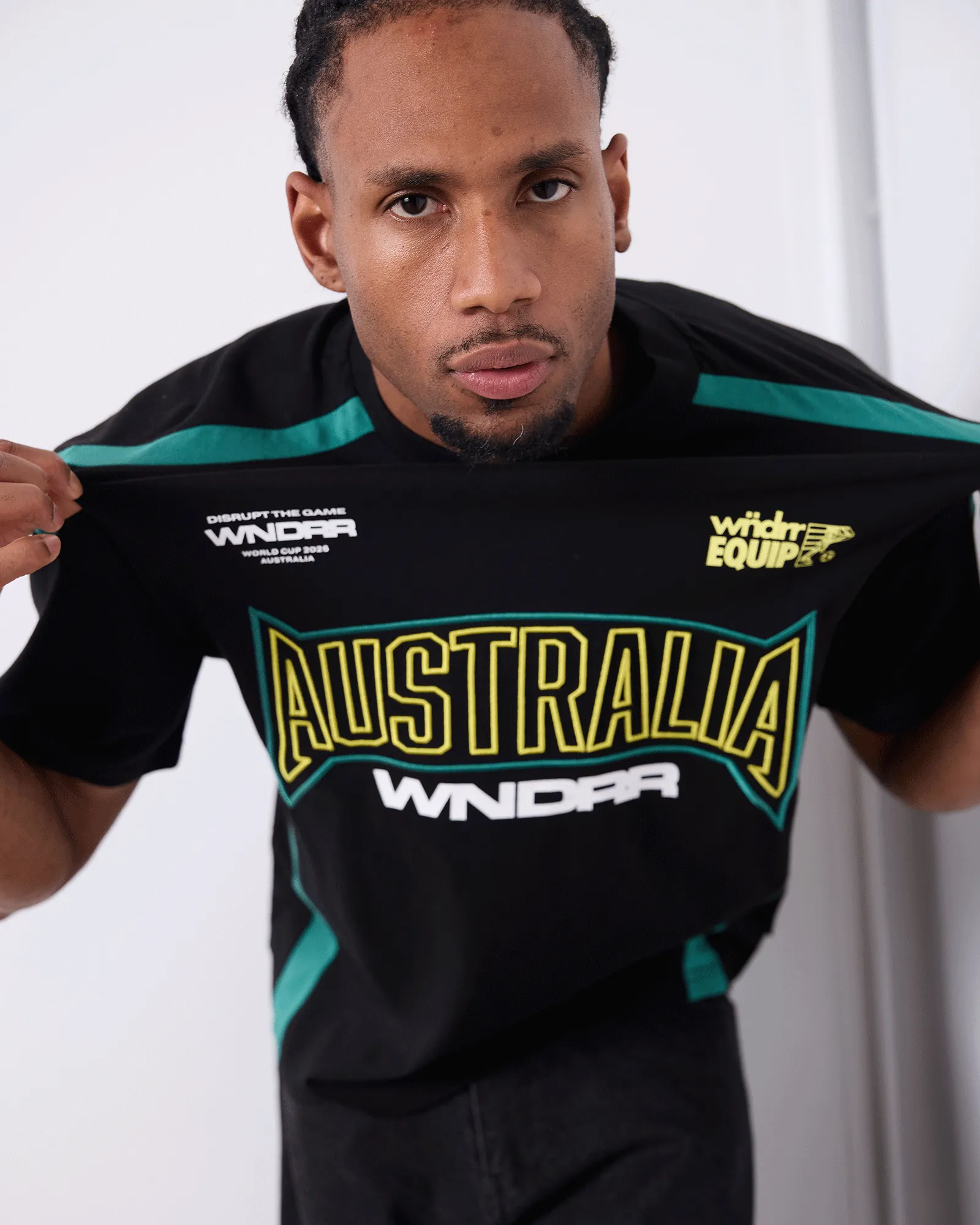 AUSTRALIA WORLD CUP TEE - BLACK/GREEN sold by WNDRR product image thumbnail 2