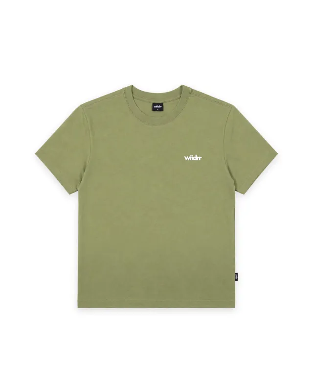 ACCENT REGULAR FIT TEE - CYPRESS GREEN made by WNDRR