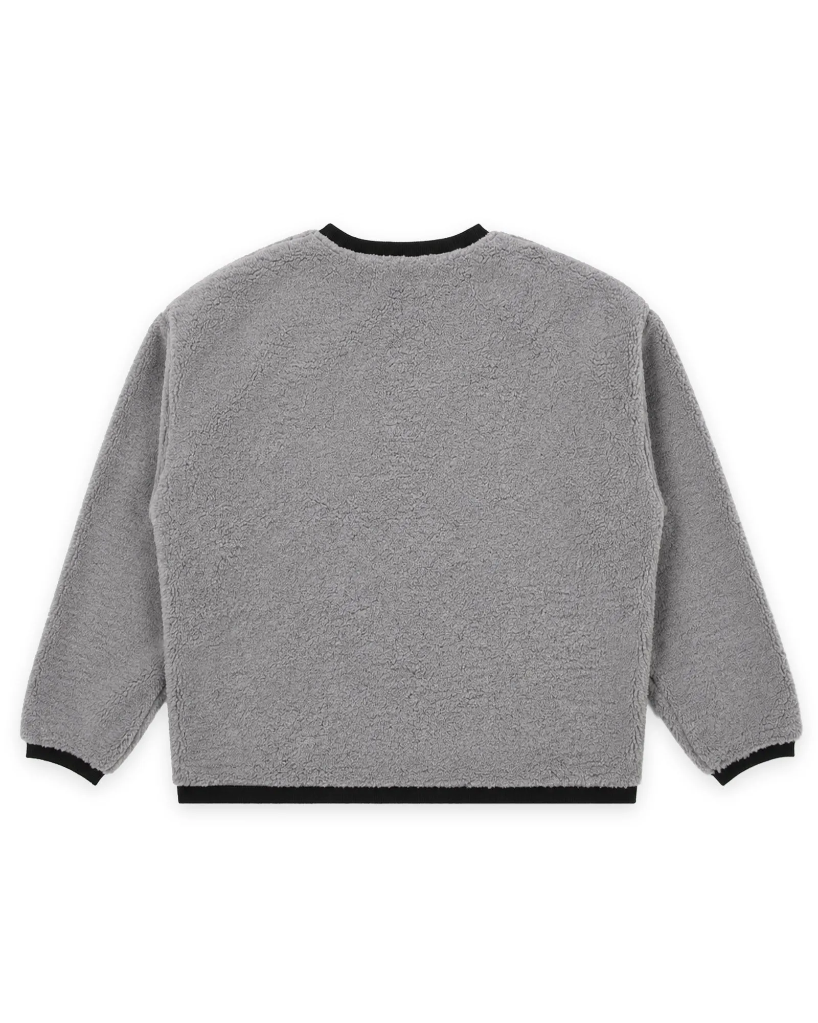 BLISSED SHERPA PULLOVER - CEMENT GREY sold by WNDRR product image thumbnail 3