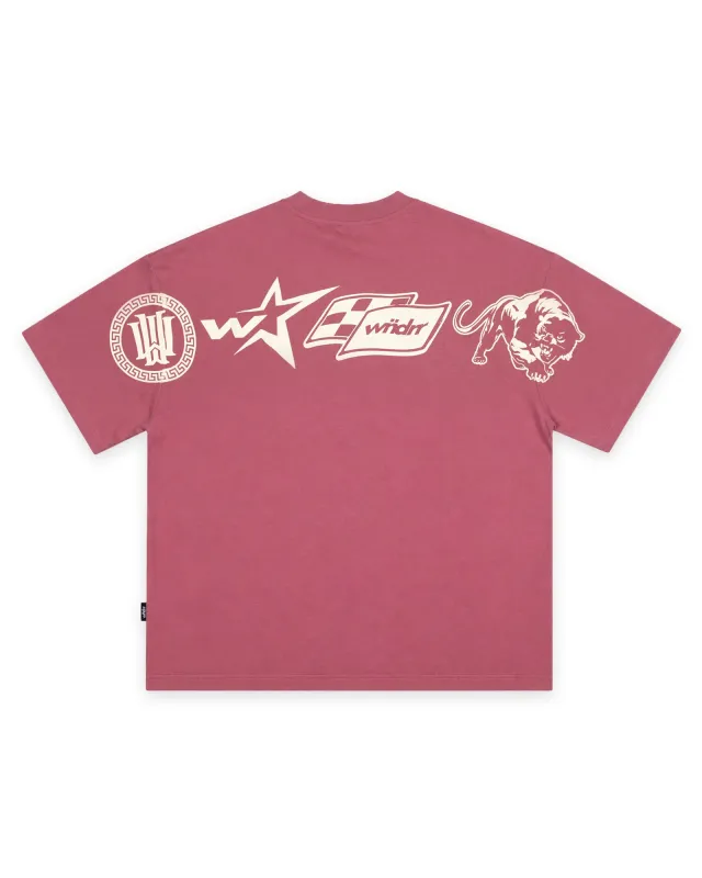 ADVOCATE HEAVY WEIGHT TEE - ROSE made by WNDRR