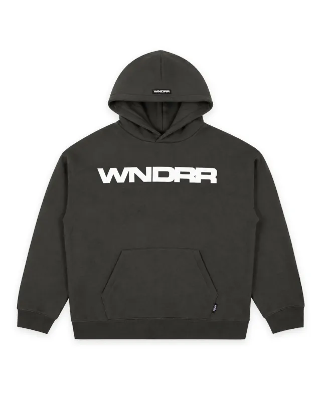 MOTIF HOOD SWEAT - INK made by WNDRR