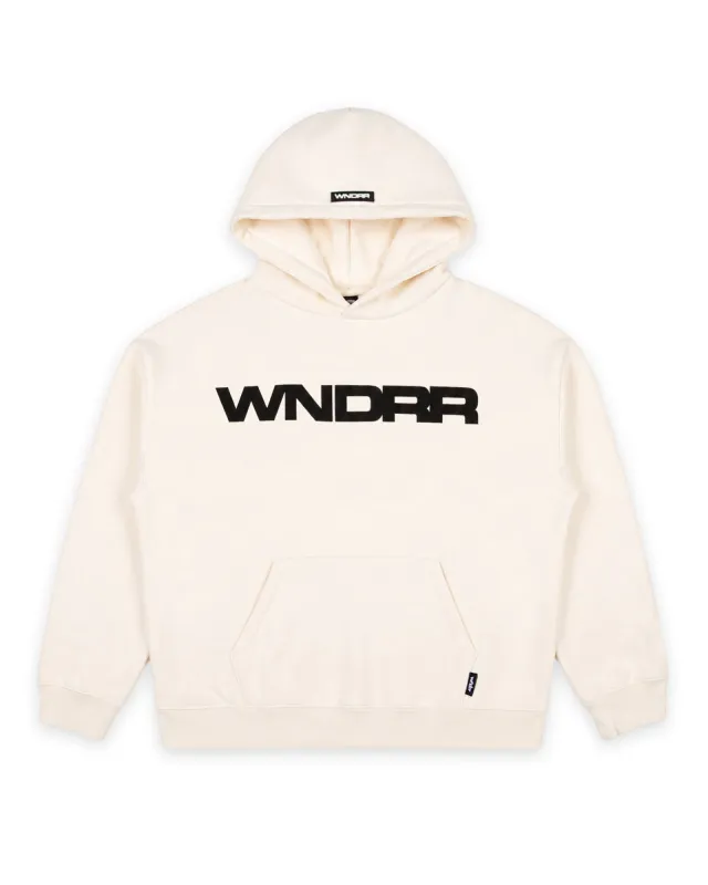 MOTIF HOOD SWEAT - OFF WHITE made by WNDRR