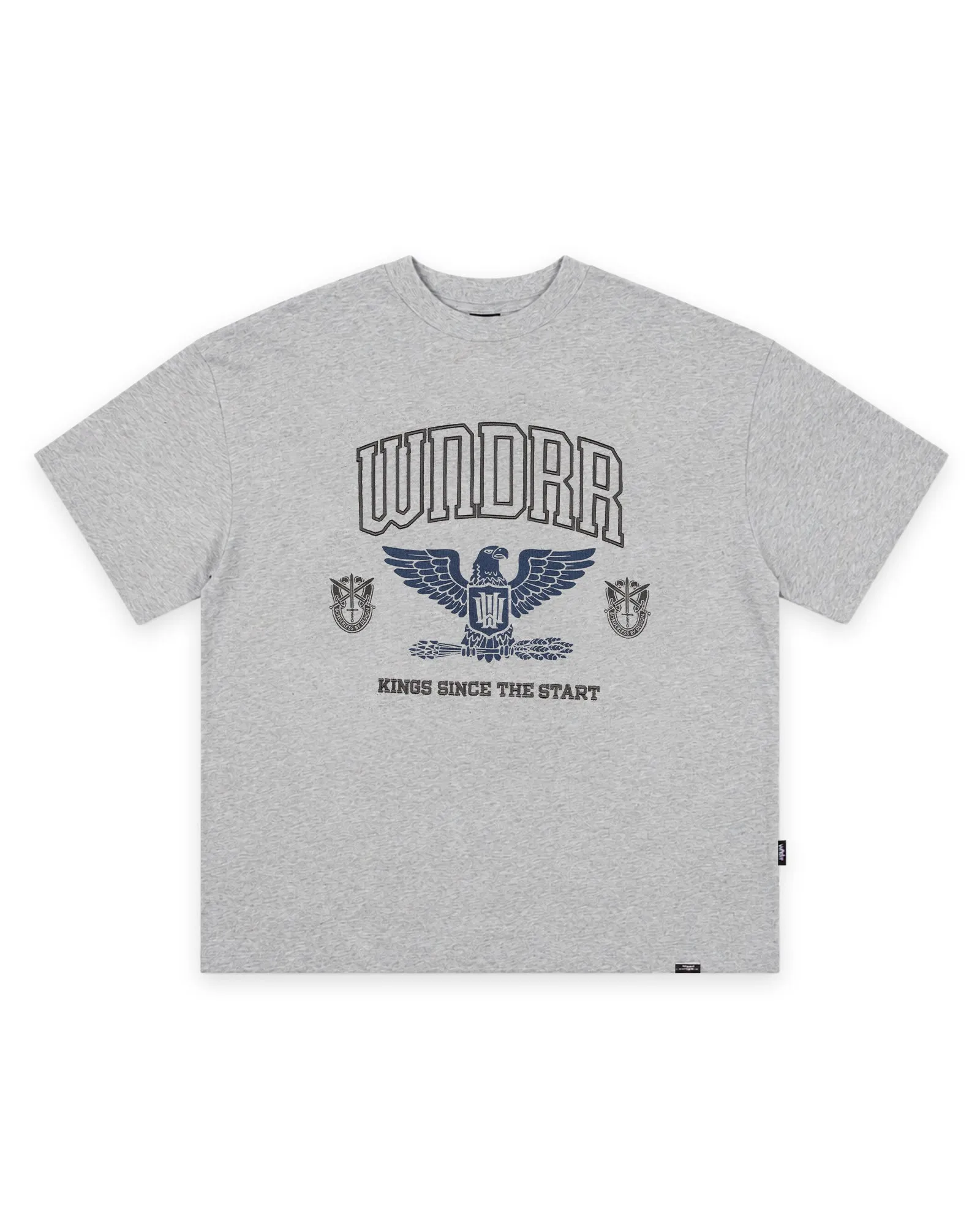 RIOT HEAVY WEIGHT TEE - GREY MARLE sold by WNDRR