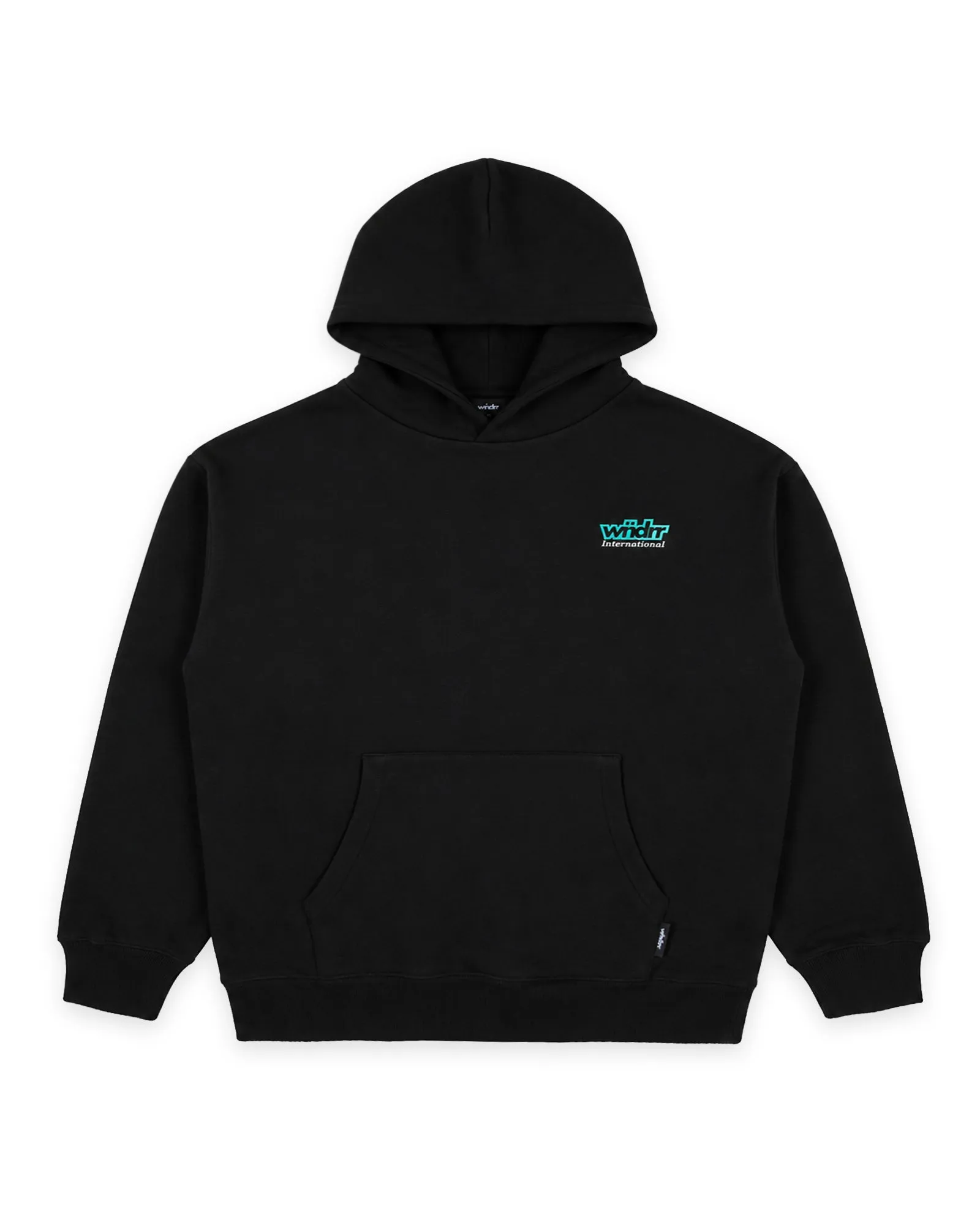 INTERNATIONAL HOOD SWEAT - BLACK sold by WNDRR product image thumbnail 3