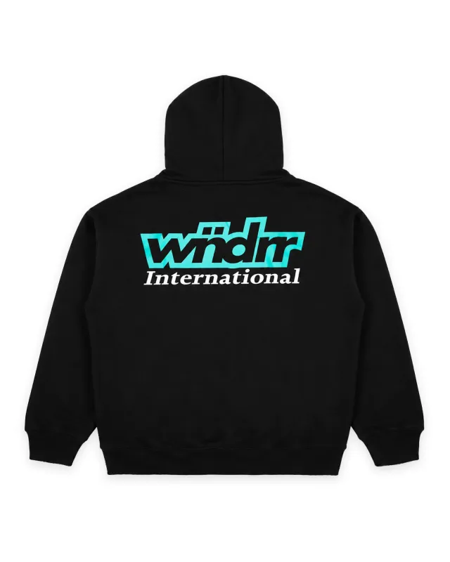 INTERNATIONAL HOOD SWEAT - BLACK made by WNDRR