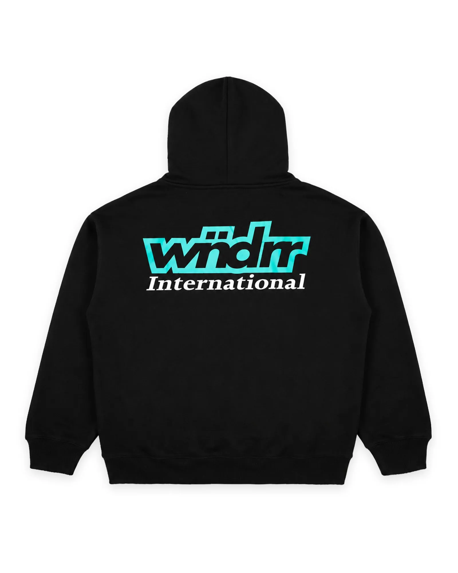 INTERNATIONAL HOOD SWEAT - BLACK sold by WNDRR