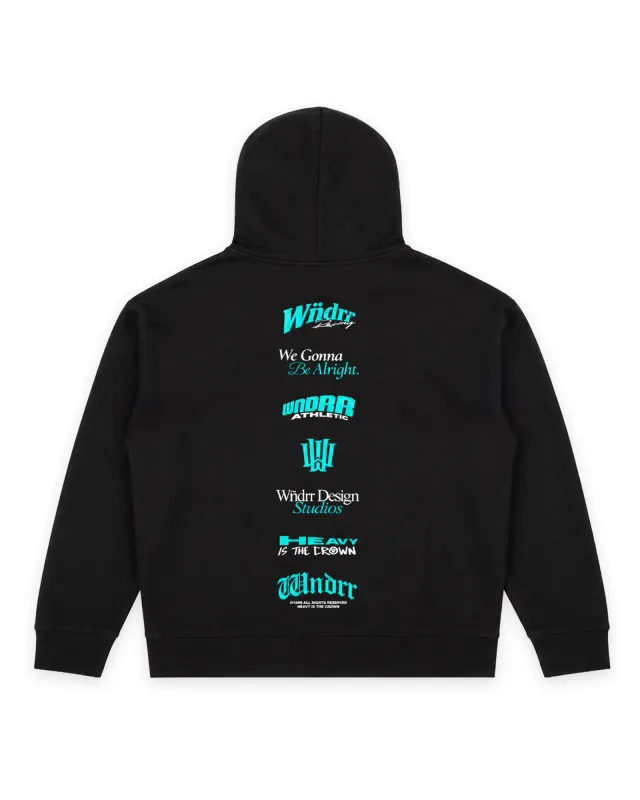 COLLECTIVE HOOD SWEAT - BLACK made by WNDRR