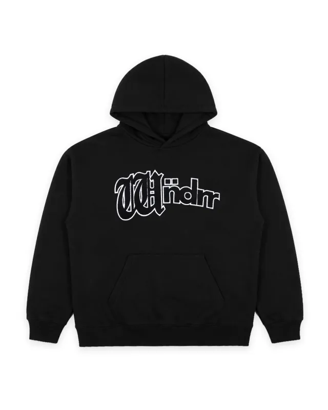 UNITED HOOD SWEAT - BLACK made by WNDRR