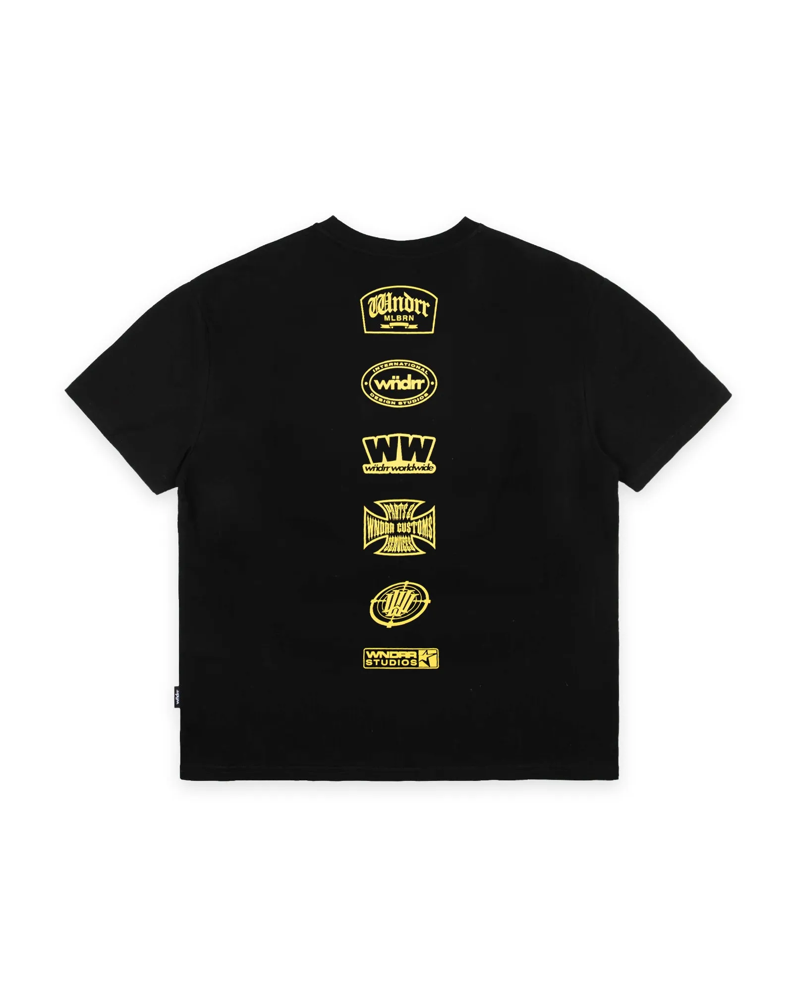 UNION BOX FIT TEE - BLACK sold by WNDRR