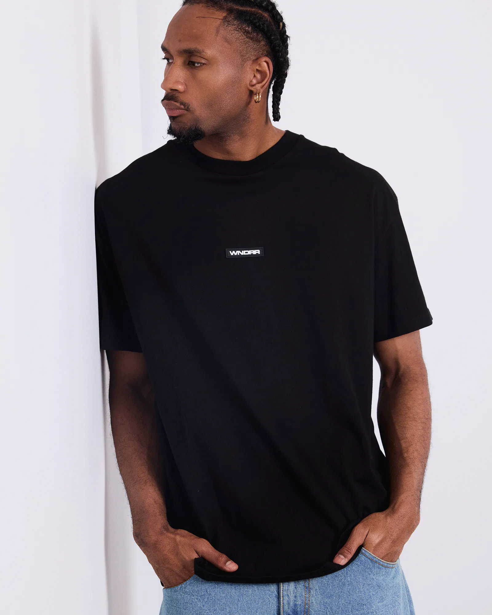 UNION BOX FIT TEE - BLACK sold by WNDRR product image thumbnail 4