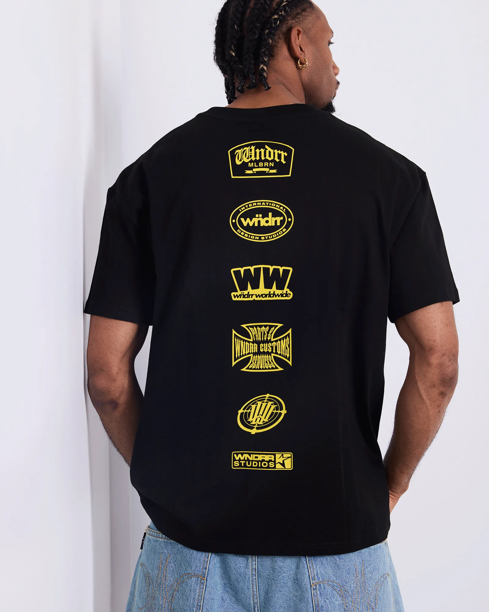 UNION BOX FIT TEE - BLACK sold by WNDRR product image thumbnail 2