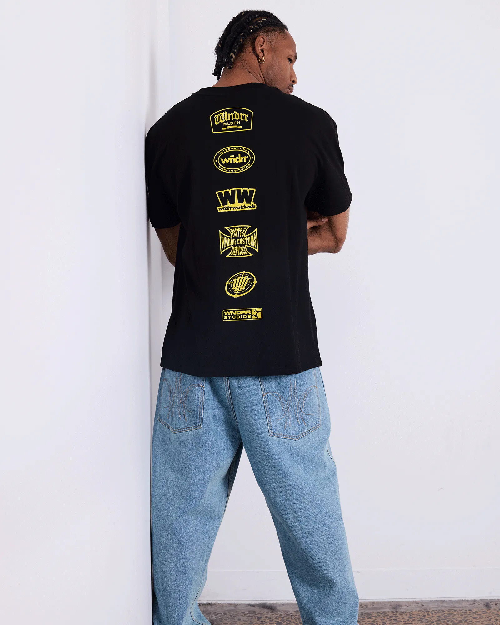 UNION BOX FIT TEE - BLACK sold by WNDRR product image thumbnail 5