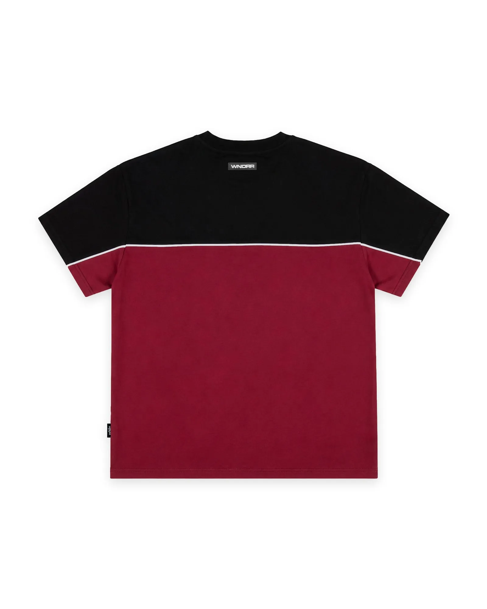 CHANNEL PANEL BOX FIT TEE - BLACK/RED sold by WNDRR product image thumbnail 3