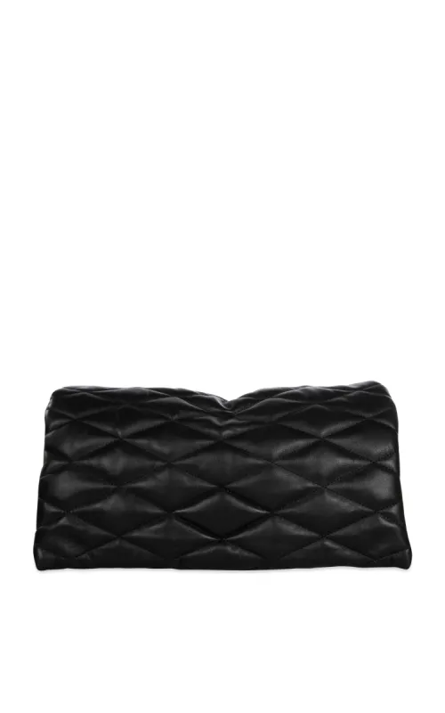 Vitto L Pochette Matelassé Nero sold by Gavazzeni