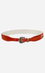 La Gomera Cintura texana in pelle scamosciata sold by Gavazzeni