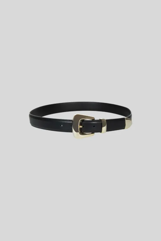 Erica Cintura in pelle Liscia Nero sold by Gavazzeni
